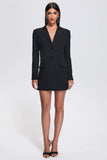 kamames Yette Diamonate Backless Blazer Dress