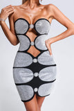 kamames Kusia Diamonate Mini Bandage Dress