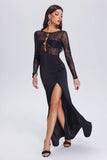 kamames Valico High Slit Lace Maxi Dress