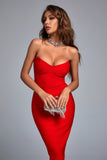 kamames Dotte Maxi Bandage Dress - Red