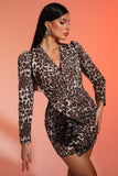 kamames Sibyl Leopard Mini Dress