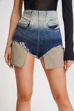 kamames Xya Gradient Denim Shorts