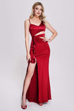 kamames Zore Satin Cutout Maxi Dress