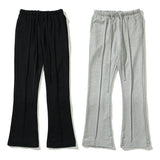 Mens Women Sports Pants Straight Casual Trousers Flared Sweatpants