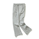 Mens Women Sports Pants Straight Casual Trousers Flared Sweatpants