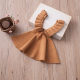 Fashion Girls Clothing Autumn Baby Girls Dresses Knit Sweater Dress Toddler Girl Knitting Princess Dress Kids Boutique Clothing 4 Colors