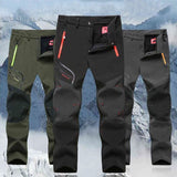 new men's winter hiking pants thickened outdoor pants waterproof, windproof, warm, camping, skiing and climbing joggers G24