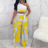 Women Nightclub Clothes Sexy Strapless Bandage + Long Pants Two Piece Set Polyester Sleeveless Crop Top Women's Playsuits #42408 MX190809