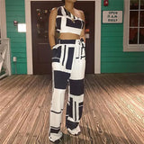 Women Nightclub Clothes Sexy Strapless Bandage + Long Pants Two Piece Set Polyester Sleeveless Crop Top Women's Playsuits #42408 MX190809