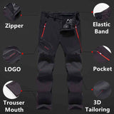 new men's winter hiking pants thickened outdoor pants waterproof, windproof, warm, camping, skiing and climbing joggers G24