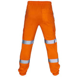 Fashion Men Road Work High Visibility Overalls Casual Pocket Work Casual Trouser Pants Autumn Reflective Trousers H1223