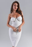 kamames Dionne Diamonate Midi Bandage Dress