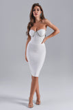 kamames Dionne Diamonate Midi Bandage Dress