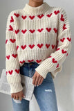 kamames Heart Jacquard knitted Sweater