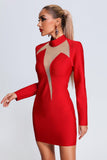 kamames Helene Mesh Mini Bandage Dress