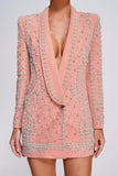 kamames Vioky Pearl Embellished Blazer Dress