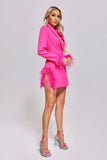 kamames Zoiee Feather Blazer Dress