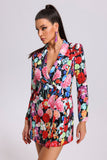 kamames Lesley Floral Printed Blazer Dress