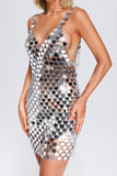 kamames Trista Halter Heart-Shape Sequins Dress