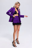 kamames Tancy Feather Blazer Set