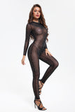 kamames Bria Diamante Mesh Jumpsuits