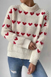 kamames Heart Jacquard knitted Sweater