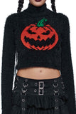 kamames Pumpkin Half Turtleneck Long Sleeve Sweater