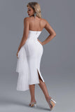 kamames Alika Midi Bandage Dress - White