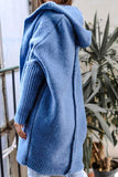 kamames Bat-shaped Hooded Knitted Cardigan