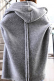 kamames Bat-shaped Hooded Knitted Cardigan