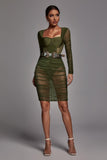 kamames Bathsheba Mesh Bandage Dress