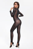 kamames Bria Diamante Mesh Jumpsuits