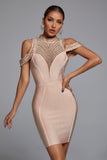 kamames Carina Shoulder Cutout Bandage Dress