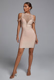 kamames Carina Shoulder Cutout Bandage Dress