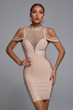 kamames Carina Shoulder Cutout Bandage Dress