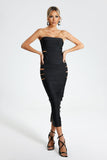 kamames Claire Strapless Bandage Midi Dress