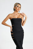 kamames Claire Strapless Bandage Midi Dress