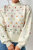 kamames Colorful Yarn Ball Pullover Sweater