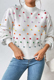 kamames Colorful Yarn Ball Pullover Sweater