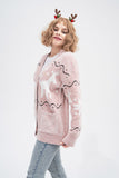 kamames Deer Pattern Knit Cardigan