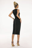 kamames Denise V-Neck Bandage Midi Dress