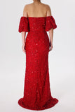 kamames Eileen Sequins Strapless Maxi Dress