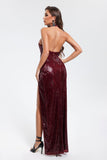 kamames Esther Sequins Side Slit Maxi Dress