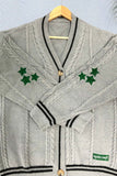 kamames Five-pointed Star Embroidery Knit Cardigan