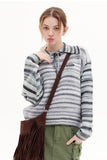 kamames Gradient Striped Tie-Front Sweater