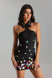 kamames Gunnel Flower Embellished Bandage Dress