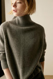 kamames Turtleneck Side Split Wool Sweater