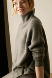 kamames Turtleneck Side Split Wool Sweater