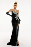 kamames Kathy Diamante Hight Slit Dress