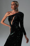 kamames Lapani One Shoulder Sequin Maxi Dress